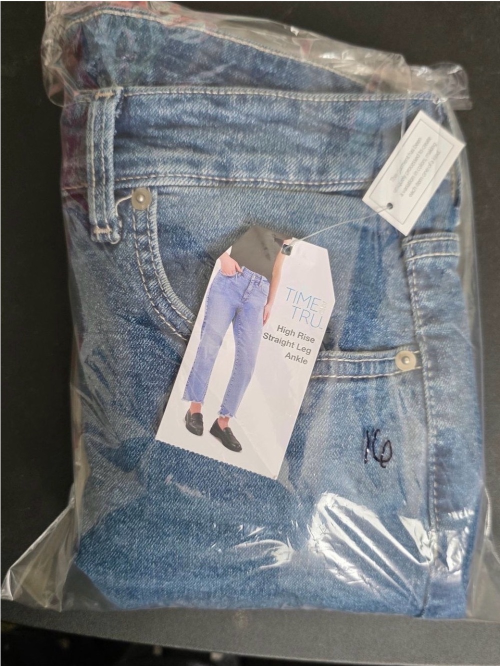 Time-and-tru Women's Blue and Navy Jeans - Picture 6 of 8